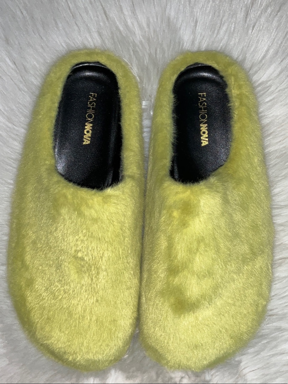 Furry Slip-On Mule